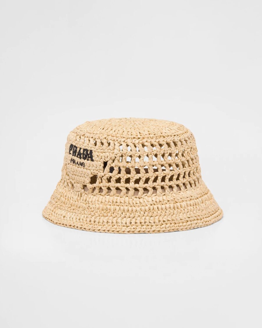 RAFFIA BUCKET HAT