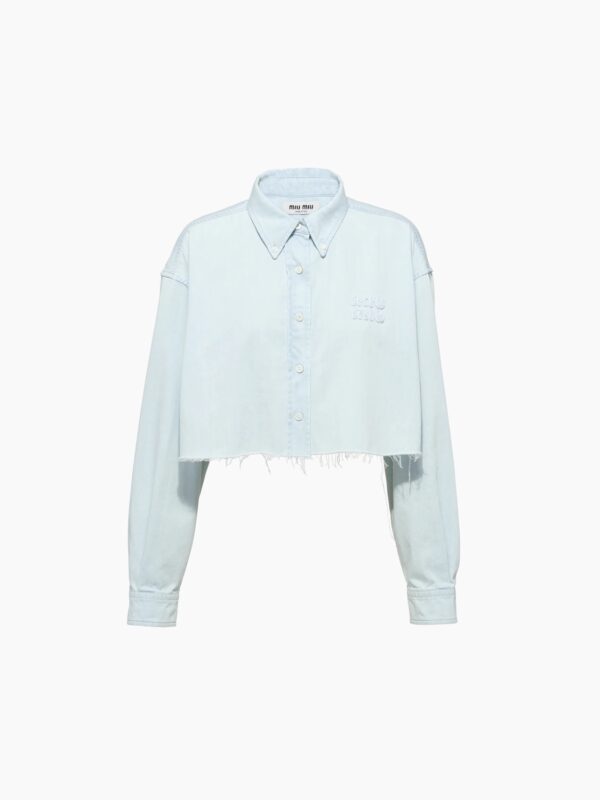 DENIM CROPPED SHIRT