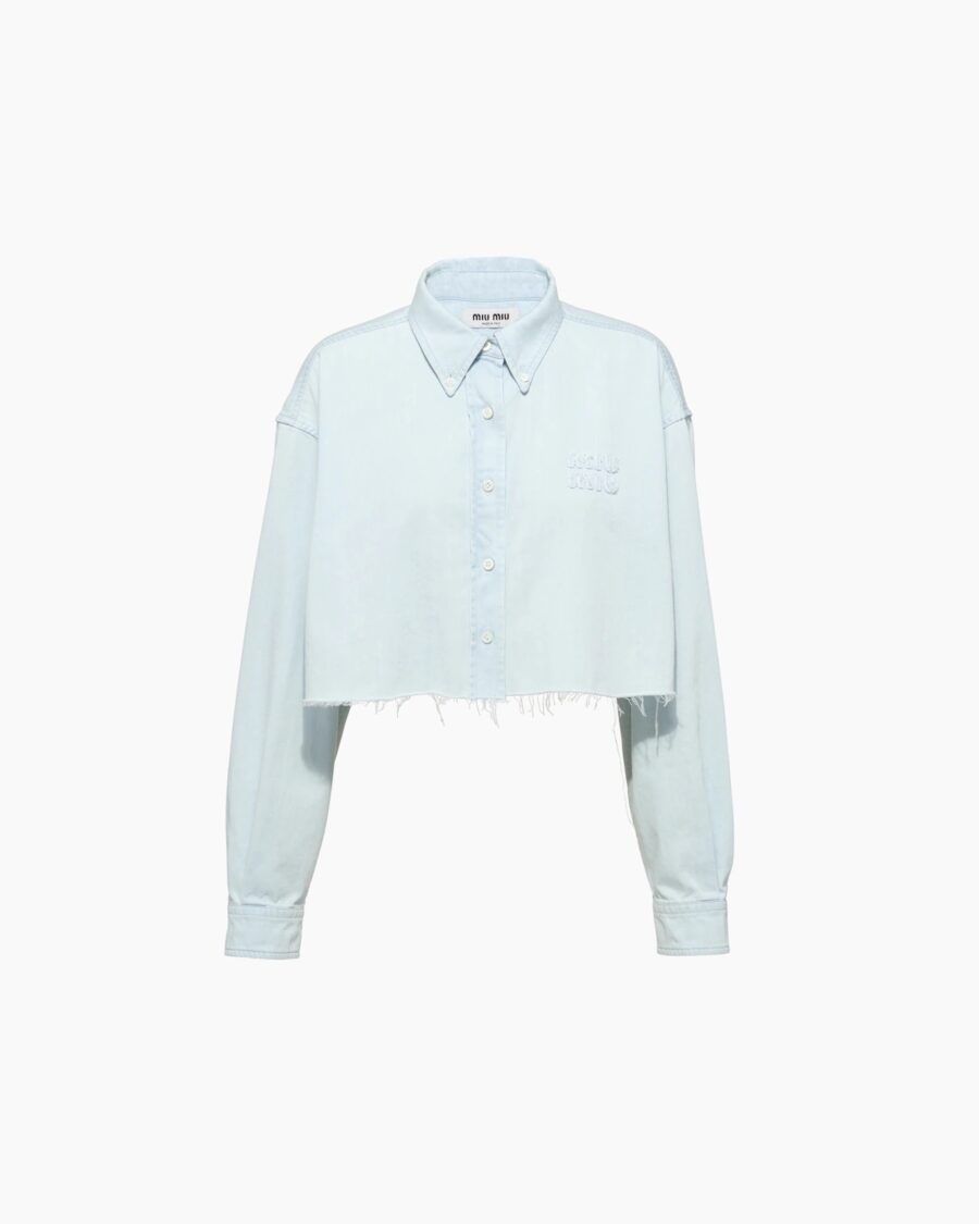 DENIM CROPPED SHIRT