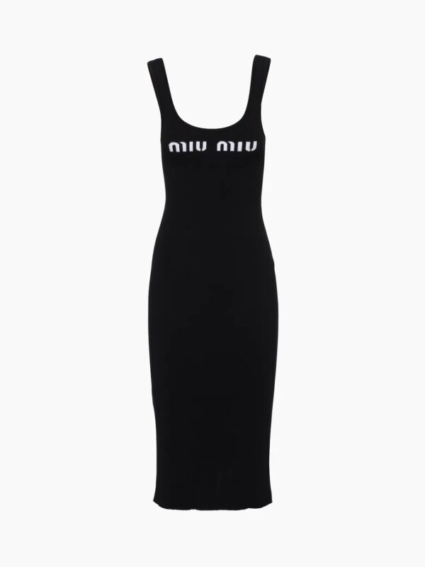 VISCOSE LOGO DRESS