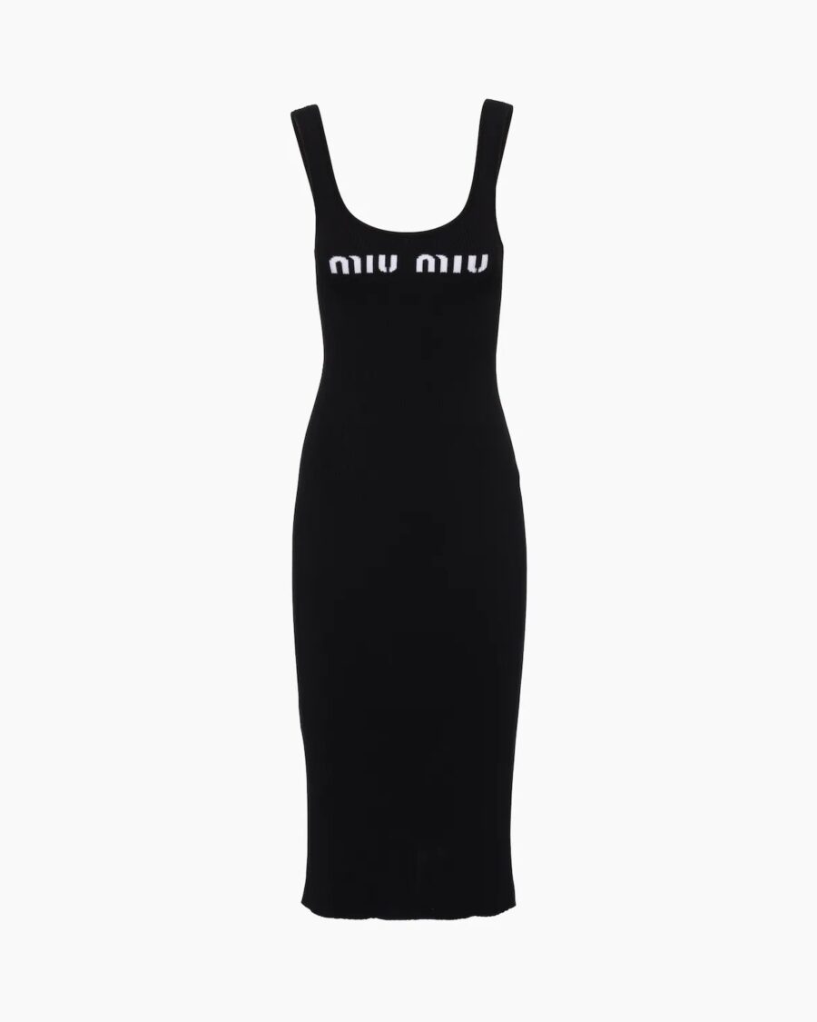 VISCOSE LOGO DRESS