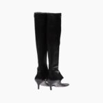 STRETCH NAPPA LEATHER THONG BOOTS