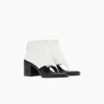 LEATHER THONG RUNWAY BOOTIES