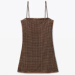 HOTFIX MESH SLIP DRESS