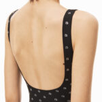 HOTFIX CRYSTAL LOGO SWIMSUIT