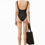 HOTFIX CRYSTAL LOGO SWIMSUIT