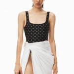 HOTFIX CRYSTAL LOGO SWIMSUIT