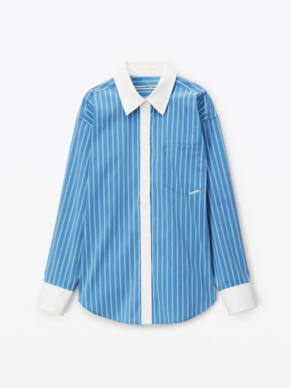 POPLIN BUTTON DOWN SHIRT