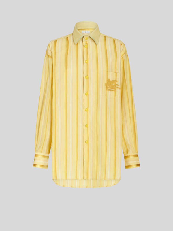 STRIPED SHIRT WITH PEGASO LOGO