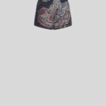 DENIM JACQUARD SHORTS