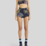 DENIM JACQUARD SHORTS