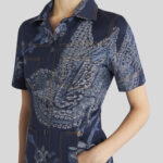 MINI JACQUARD DENIM JUMPSUIT