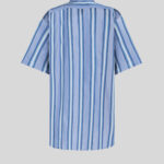 STRIPED MAXI SHIRT WITH PEGASO