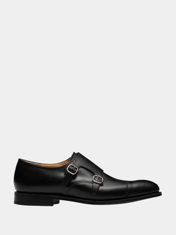 CALF MONK STRAP LOAFERS