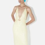 GALVANIZED PRISM DRESS - BUTTERMILK