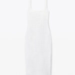 CAMI DRESS IN TEXTURED JACQUARD JERSEY