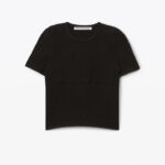 LOGO MESH TEE IN COMPACT NYLON