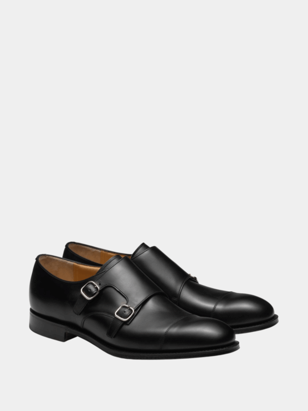CALF MONK STRAP LOAFERS