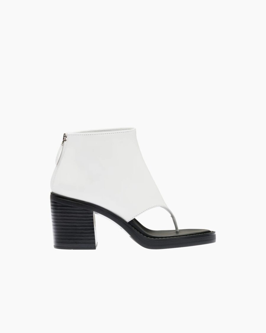 LEATHER THONG RUNWAY BOOTIES