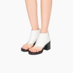 LEATHER THONG RUNWAY BOOTIES