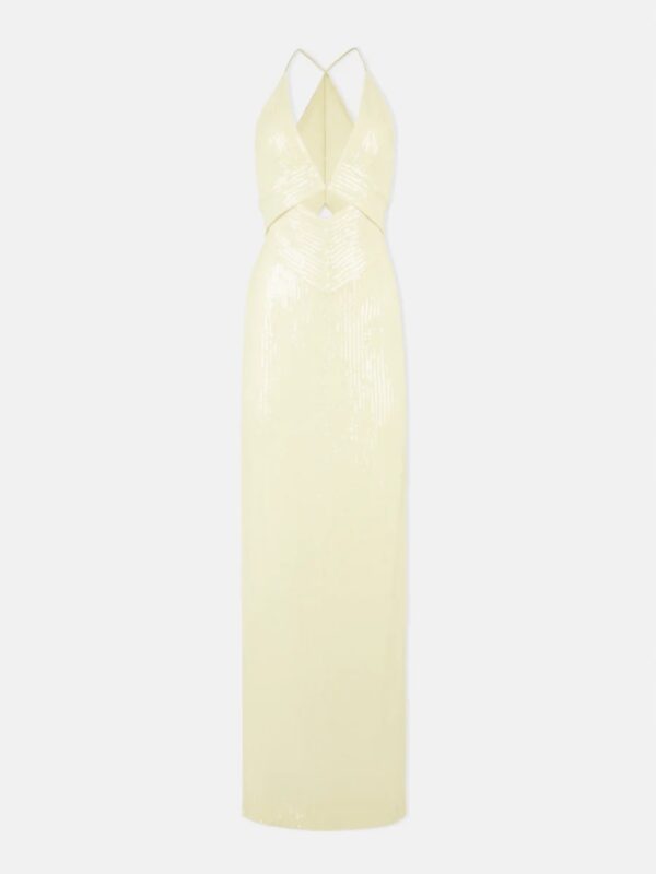 GALVANIZED PRISM DRESS - BUTTERMILK