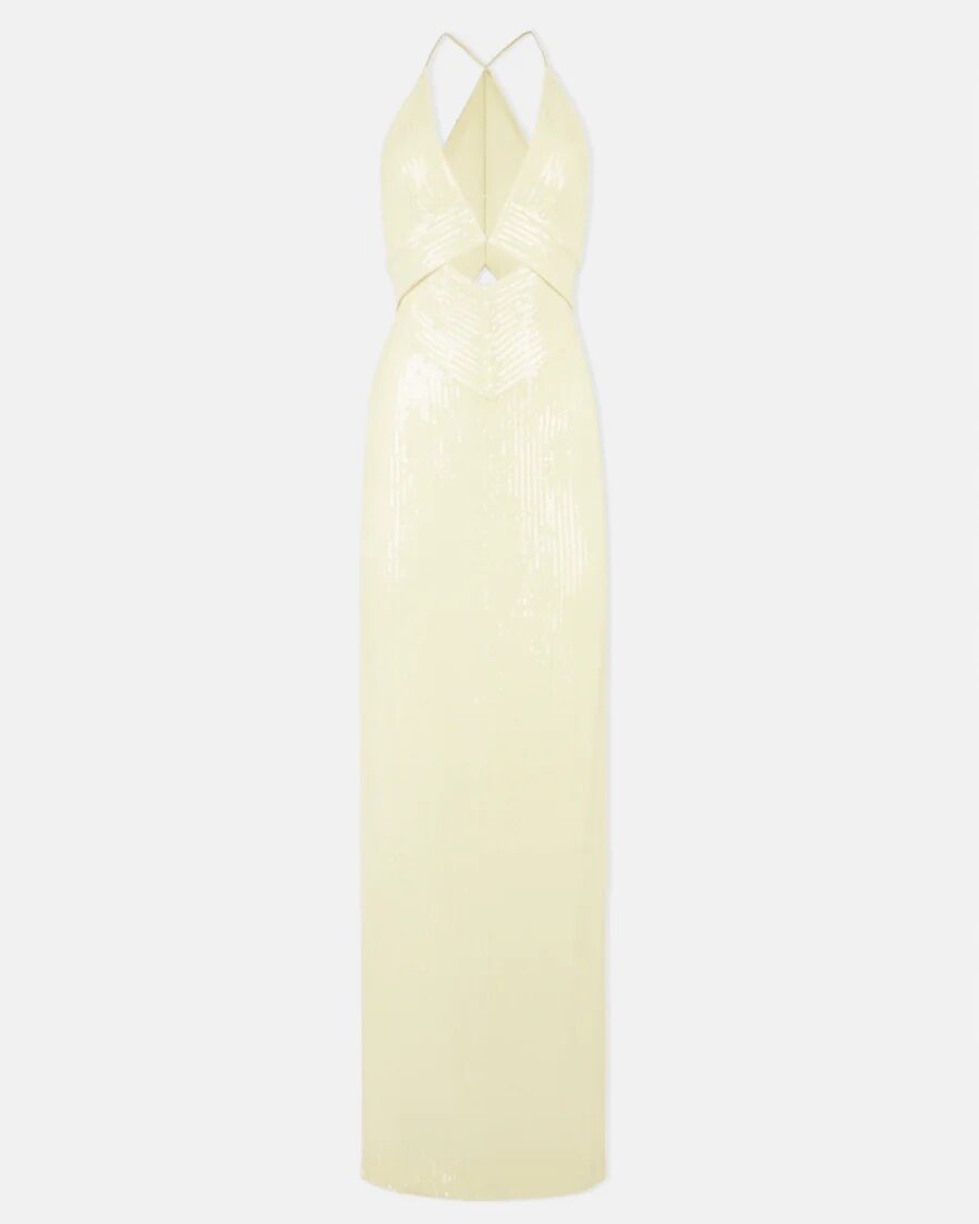 GALVANIZED PRISM DRESS - BUTTERMILK