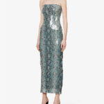 STRAPLESS SEQUIN DRESS