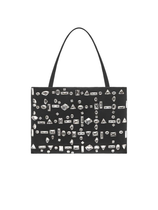 SUKI BAG IN BLACK CRYSTAL CHECK