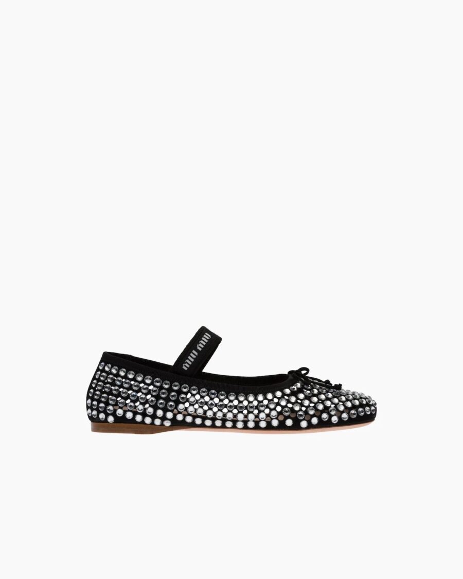 SATIN AND CRYSTALS BALLERINAS