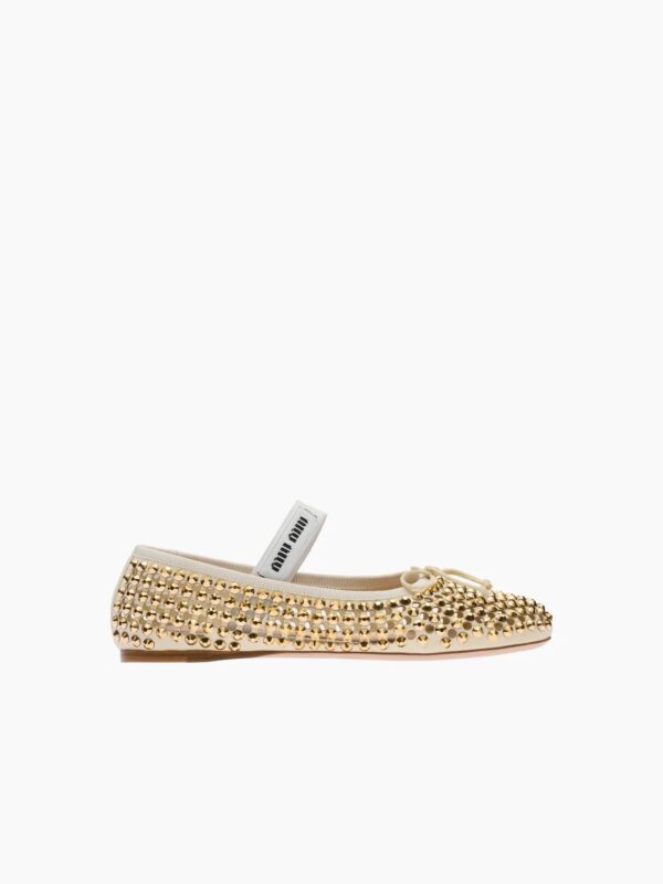 SATIN AND CRYSTALS BALLERINAS
