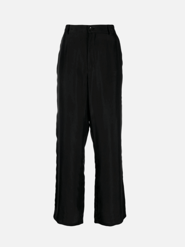 STRAIGHT LEG SILK PANTS