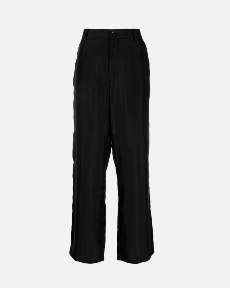 STRAIGHT LEG SILK PANTS