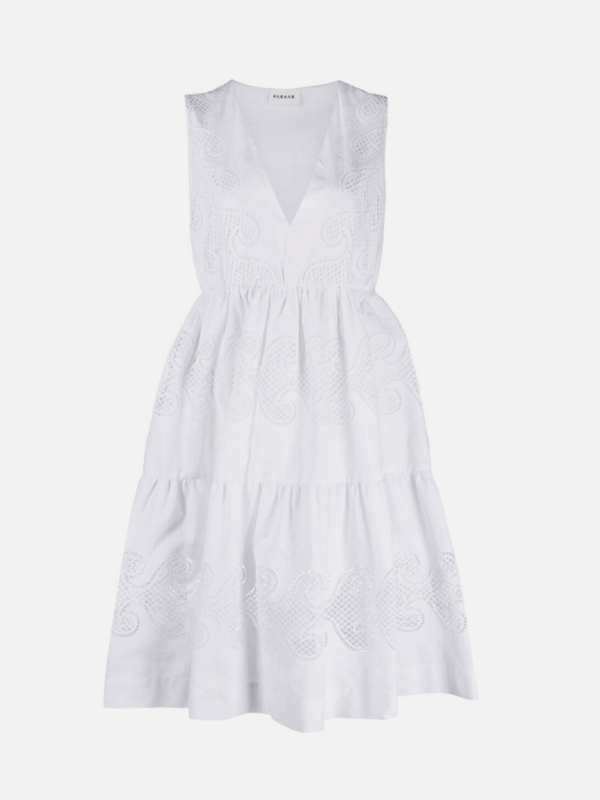 RUFFLED LACE DRESS
