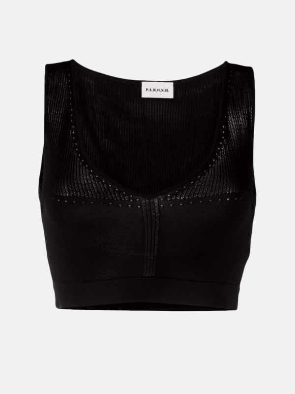 V-NECK CROP TOP