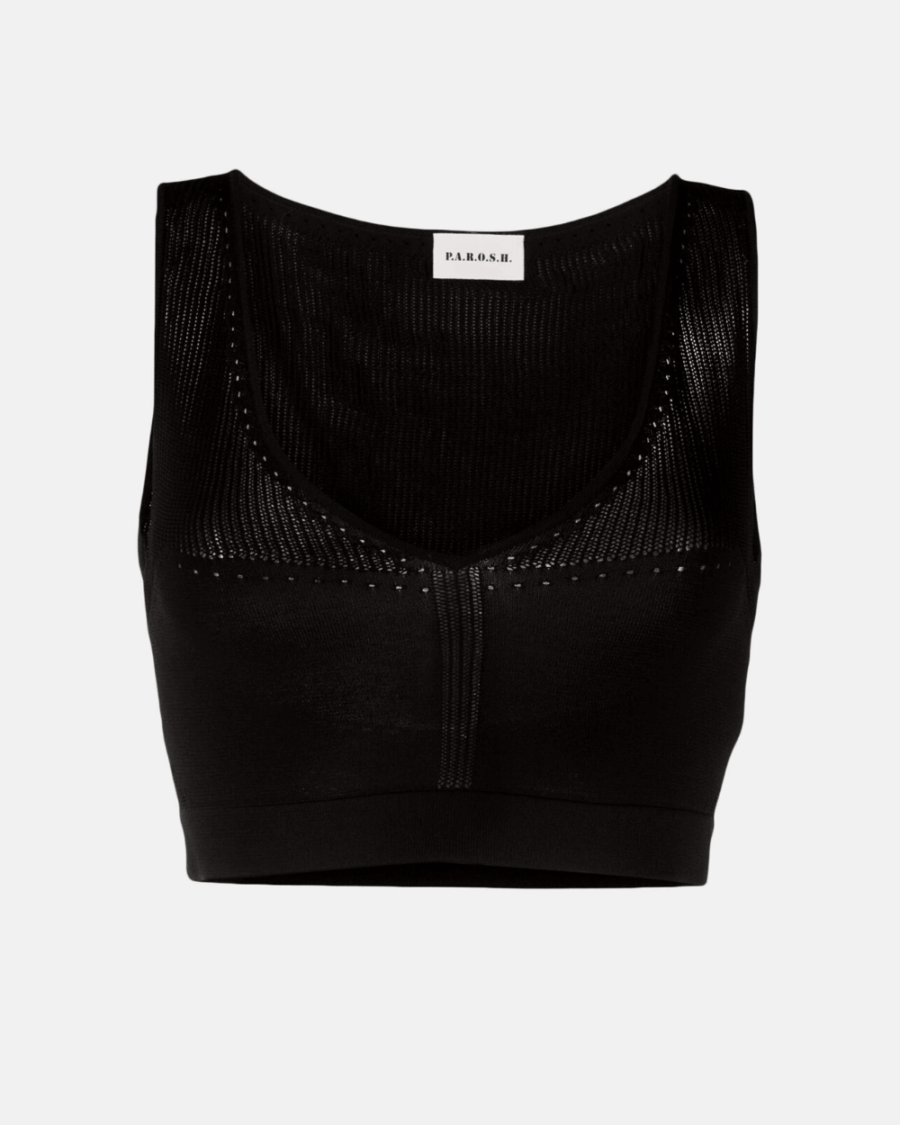 V-NECK CROP TOP