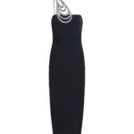 CRYSTAL OYSTER SHELL MIDI DRESS