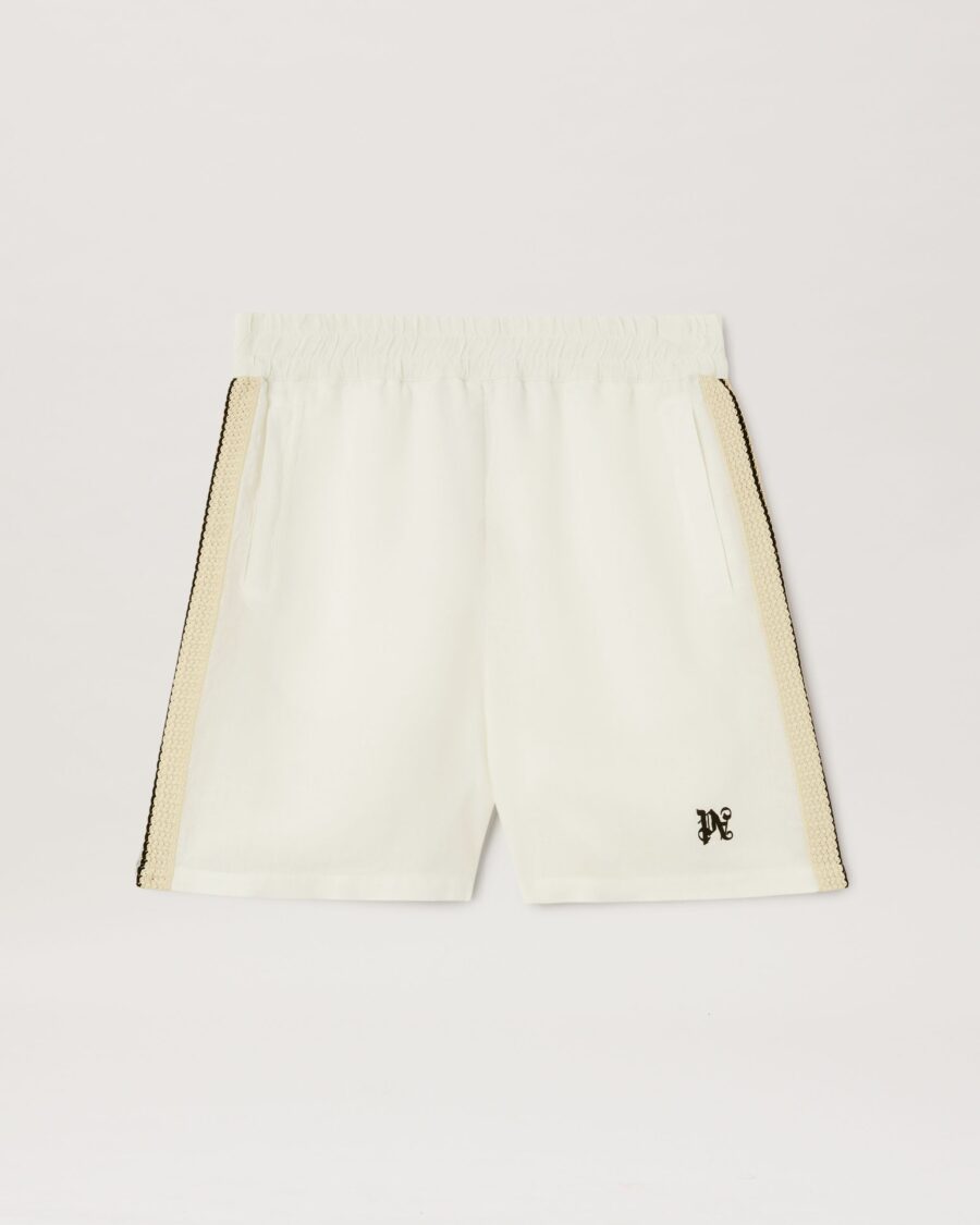 MONOGRAM TRACK SHORTS