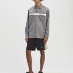MONOGRAM TRACK SHORTS