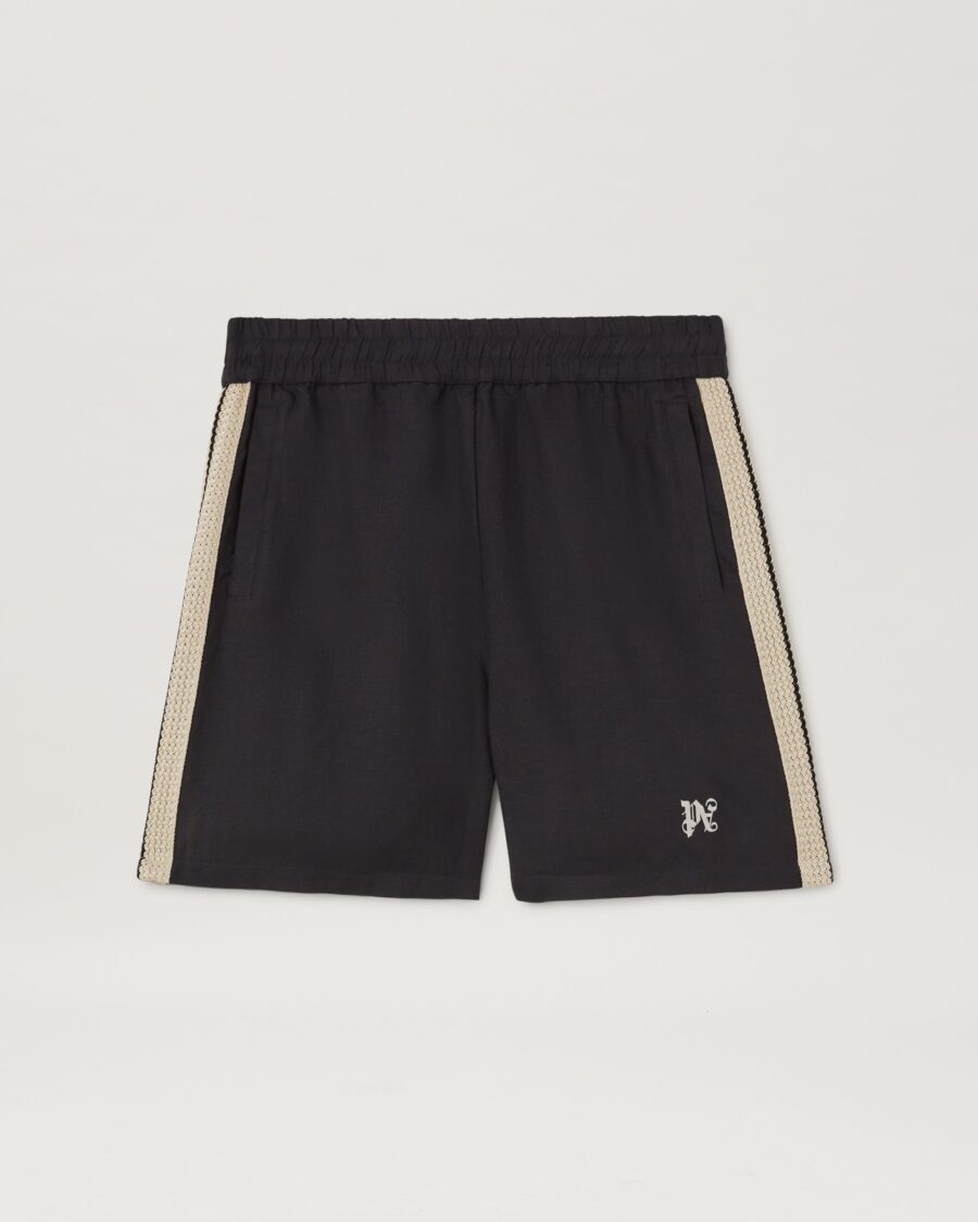 MONOGRAM TRACK SHORTS