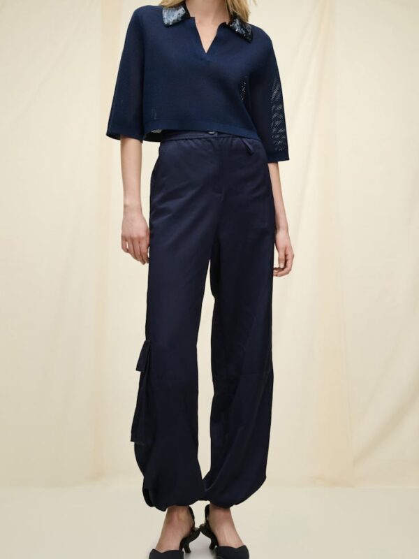 ESSENTIAL SEQUIN KNITTED POLO