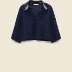 ESSENTIAL SEQUIN KNITTED POLO