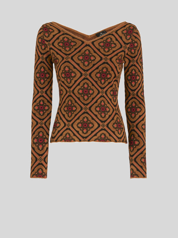 JERSEY JACQUARD SWEATER