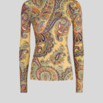 PAISLEY PRINT JERSEY JUMPER