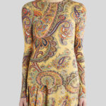 PAISLEY PRINT JERSEY JUMPER