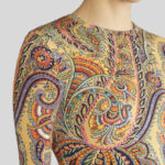 PAISLEY PRINT JERSEY JUMPER