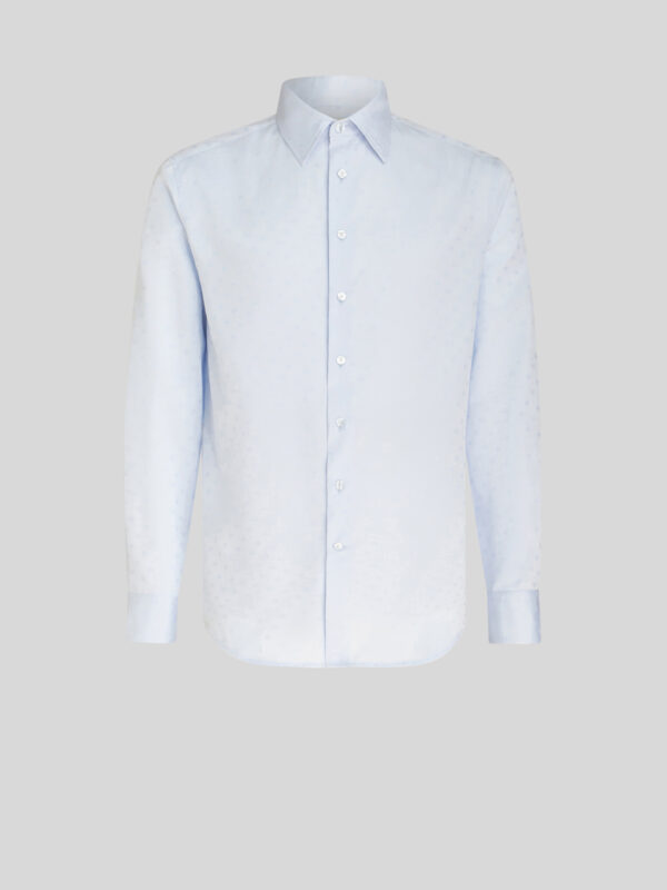 COTTON SHIRT WITH TIE PRINT