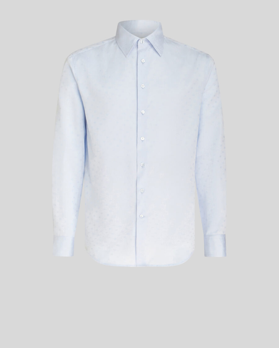 COTTON SHIRT WITH TIE PRINT