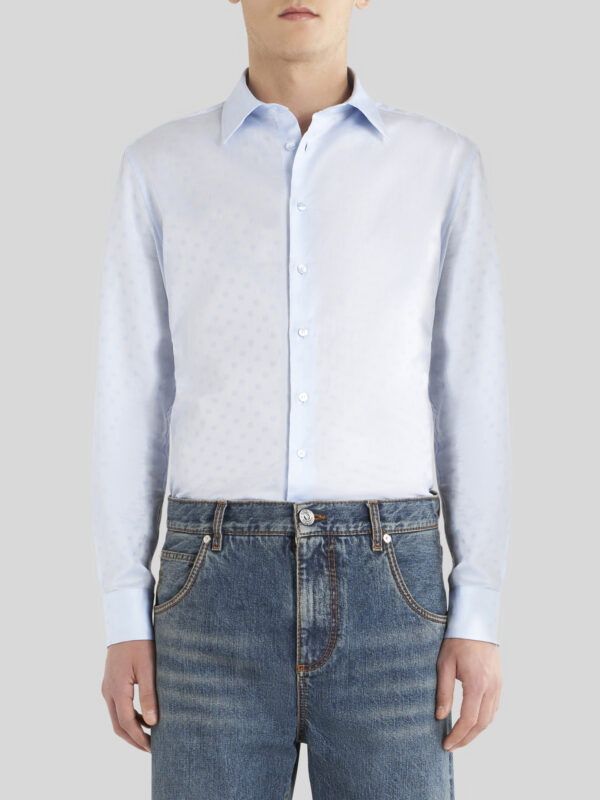 COTTON SHIRT WITH TIE PRINT