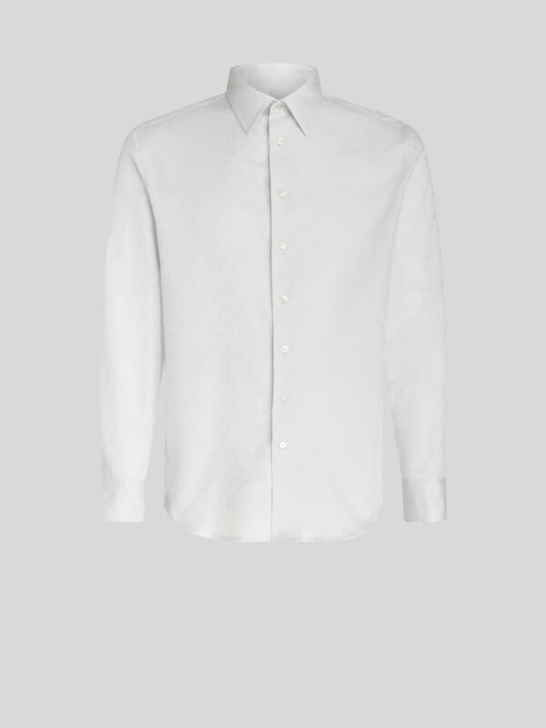COTTON SHIRT WITH TIE PRINT