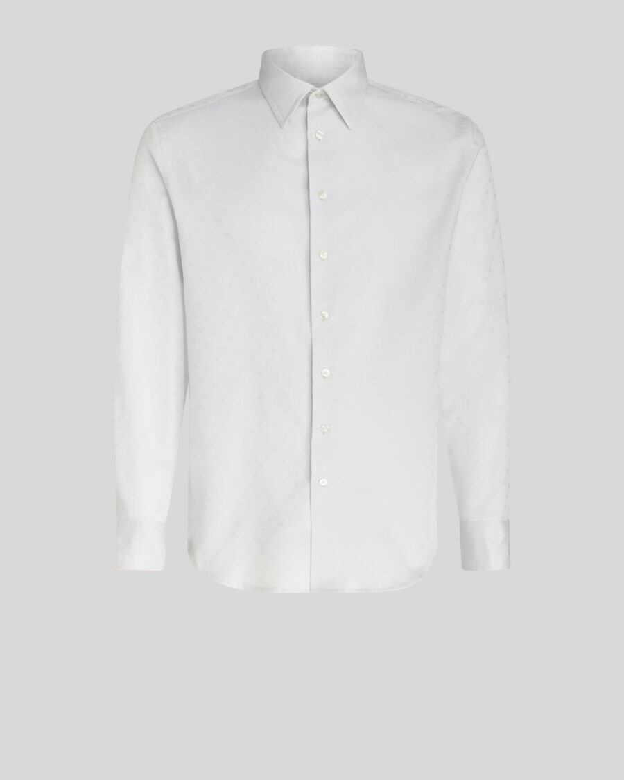 COTTON SHIRT WITH TIE PRINT